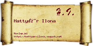 Hattyár Ilona névjegykártya